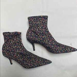 Zara floral sock heel